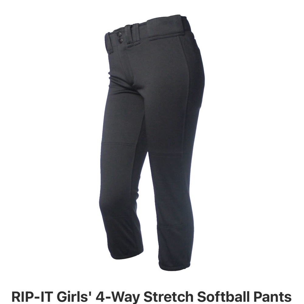 RIP-IT Girls' Black Softball Pants